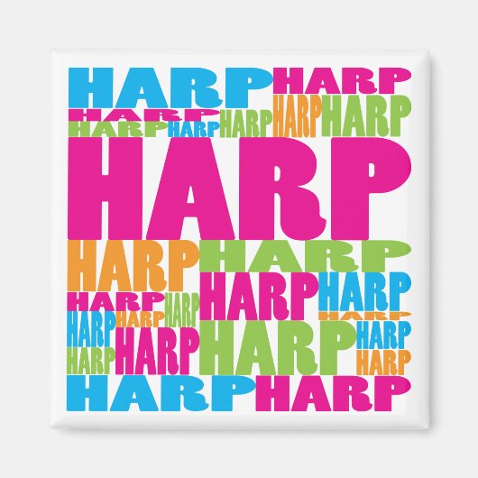Colorful Harp Magneet (Voorkant)