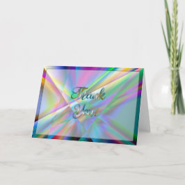 Colorful Hartelijk dank Bedankkaart