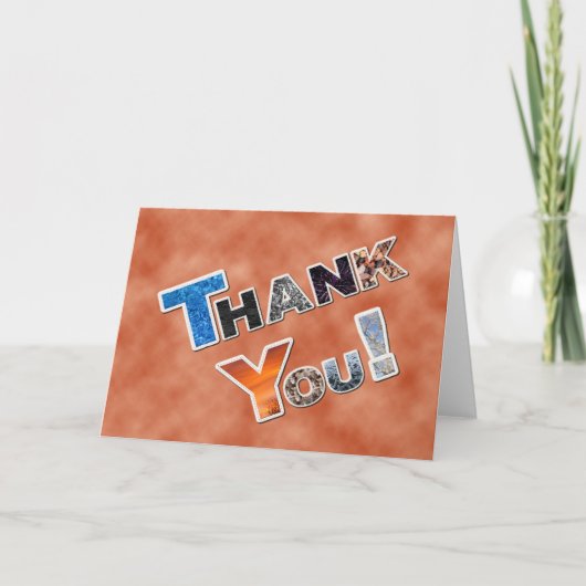 Colorful Hartelijk dank Bedankkaart (Voorkant)