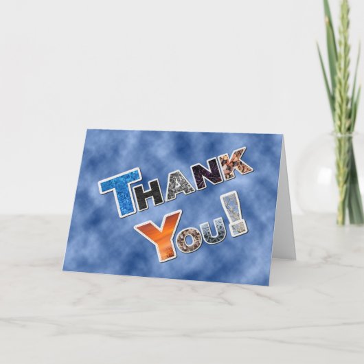 Colorful Hartelijk dank Bedankkaart (Voorkant)