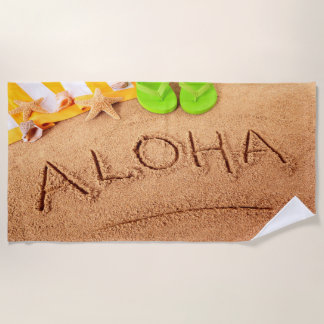 Colorful Hawaii Aloha Summer Beach Towel Strandlaken