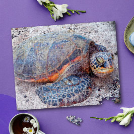 Colorful Hawaii Honu Zee Turtle Foto stijlvol Legpuzzel