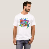 Colorful Hawaiian T-shirt Design (Voorkant volledig)