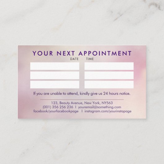 Colorful Healing Hands Energy Spiral Appointment Visitekaartje (Achterkant)