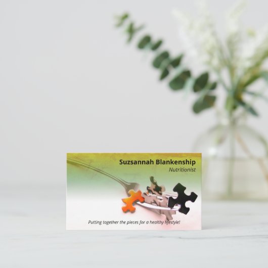 Colorful Healthy Life Professional Occupation Visitekaartje (Staand voorkant)