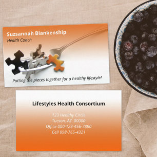 Colorful Healthy Life Professional Occupation Visitekaartje