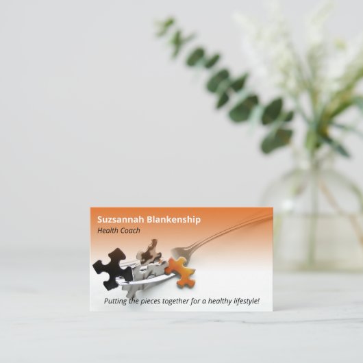 Colorful Healthy Life Professional Occupation Visitekaartje (Staand voorkant)