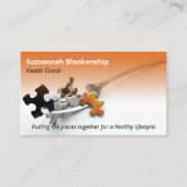 Colorful Healthy Life Professional Occupation Visitekaartje (Voorkant)