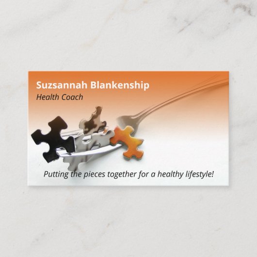 Colorful Healthy Life Professional Occupation Visitekaartje (Voorkant)