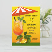 Colorful Healthy Summer Virtual Birthday Kaart (Staand voorkant)