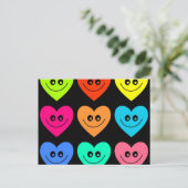 Colorful Heart Briefkaart (Staand voorkant)