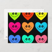 Colorful Heart Briefkaart (Voorkant / Achterkant)