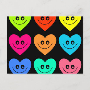Colorful Heart Briefkaart