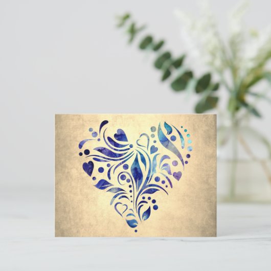 Colorful Heart Briefkaart (Staand voorkant)