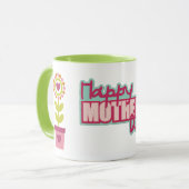 Colorful Heart Flower Moederdag Mok (Voorkant links)