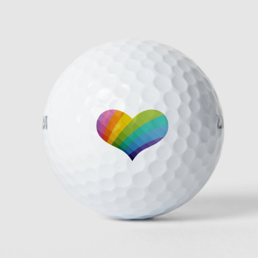 Colorful Heart Golfballen (Voorkant)