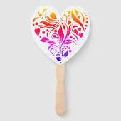 Colorful Heart Hand Fan Handwaaier (Achterkant)