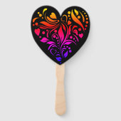 Colorful Heart Hand Fan Handwaaier (Voorkant)