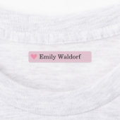 Colorful Heart Kids' Name Clothing School Labels (Aangebracht)