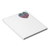 Colorful Heart Motif Notitieblok (Schuin)