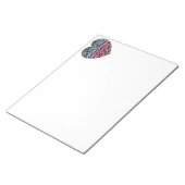 Colorful Heart Motif Notitieblok (Schuin)