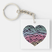 Colorful Heart Motif Sleutelhanger (Voorkant)