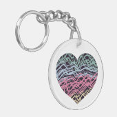 Colorful Heart Motif Sleutelhanger (Voorkant Links)