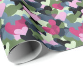 Colorful Heart Patroon Cadeaupapier (Rol Hoek)