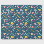 Colorful Heart Patroon Cadeaupapier (Vlak)