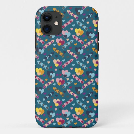 Colorful Heart Patroon Case-Mate iPhone Case (Achterkant)
