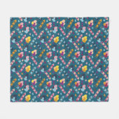 Colorful Heart Patroon Fleece Deken (Voorkant (Horizontaal))