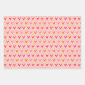 Colorful Heart Patroon Inpakpapier Vel (Voorkant)