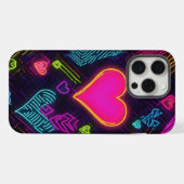 Colorful Heart Patroon iPhone Hoesje (Achterkant horizontaal)