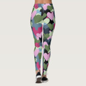 Colorful Heart Patroon Leggings (Achterkant)