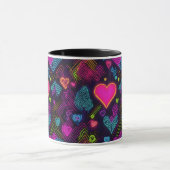 Colorful Heart Patroon Mok (Midden)