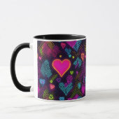Colorful Heart Patroon Mok (Links)