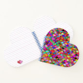 Colorful Heart Patroon Notitieboek (Binnen)