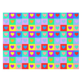 Colorful Heart Patroon Tafelkleed