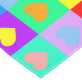 Colorful Heart Patroon Tafelkleed (Gekanteld)