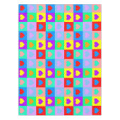 Colorful Heart Patroon Tafelkleed (Voorkant)