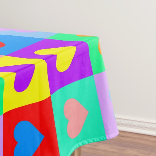 Colorful Heart Patroon Tafelkleed (Voorbeeld)