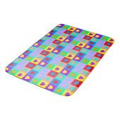 Colorful Heart Pattern Pop Art Badmat (Gekanteld)