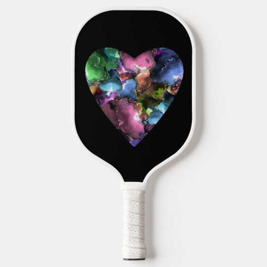 Colorful Heart Pickleball Paddle Game (Voorkant)