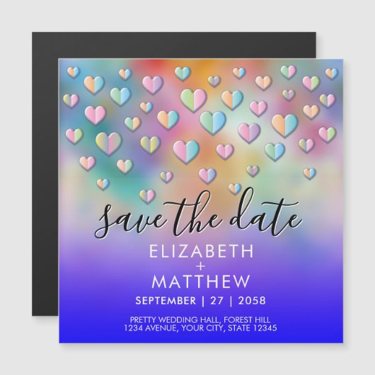 Colorful Heart Speckles Design (Voorkant / Achterkant)