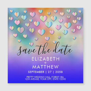 Colorful Heart Speckles Design