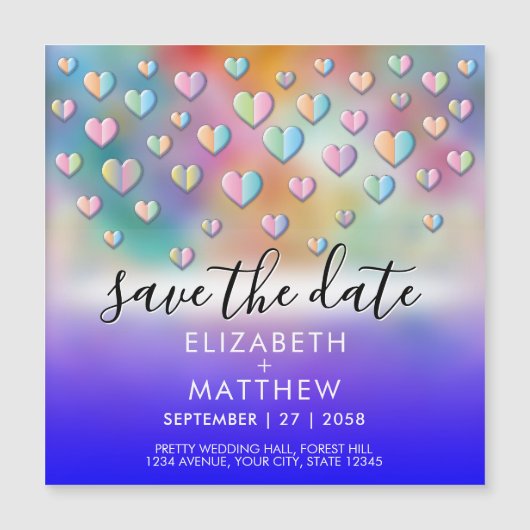 Colorful Heart Speckles Design (Voorkant)