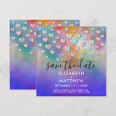 Colorful Heart Speckles Design Kaart (Voorkant / Achterkant)