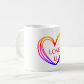 COLORFUL HEART TEKST MOK (Voorkant links)
