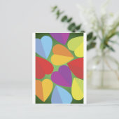 Colorful Hearts-Briefkaart Briefkaart (Staand voorkant)