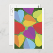 Colorful Hearts-Briefkaart Briefkaart (Voorkant / Achterkant)